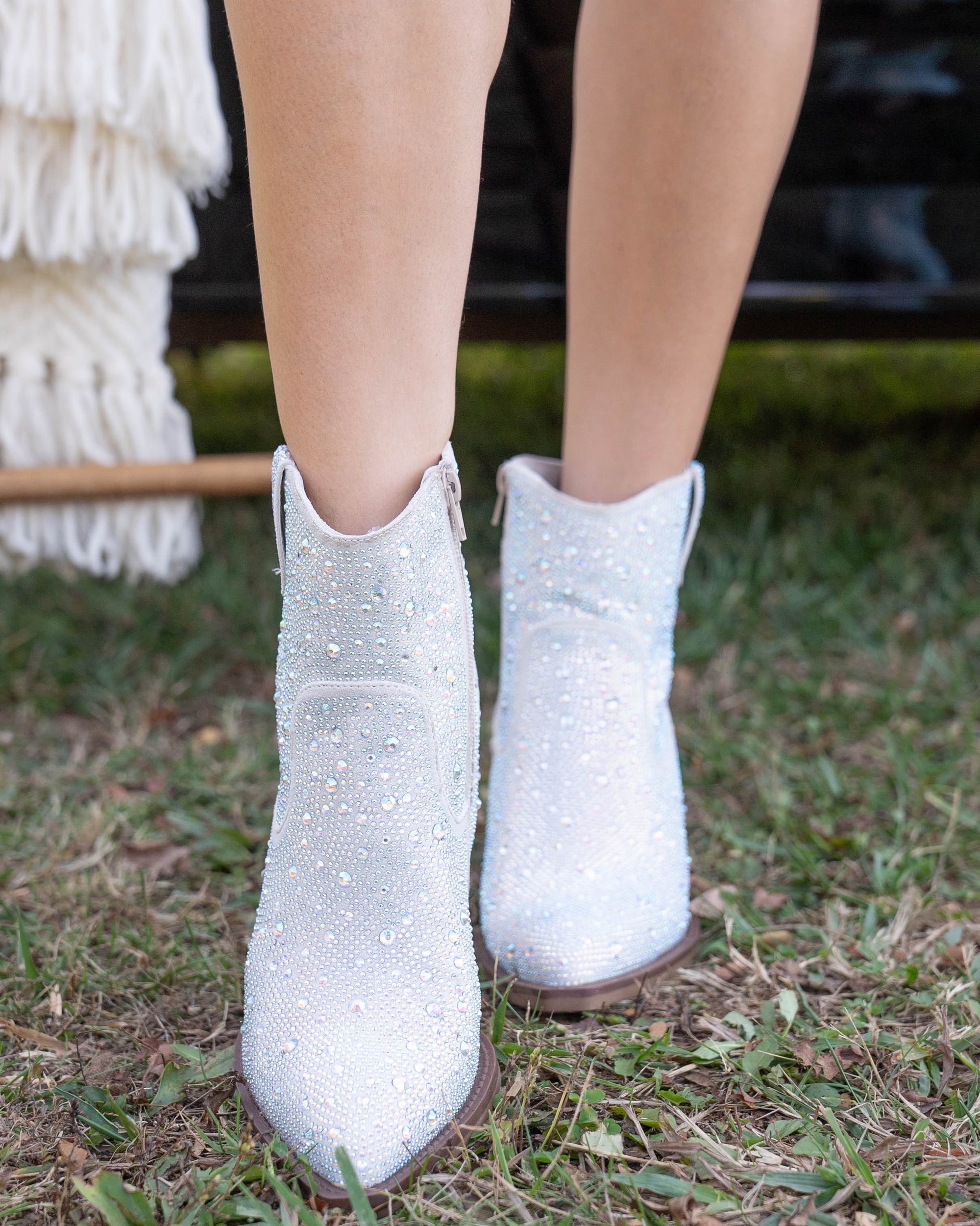 silver cowboy booties