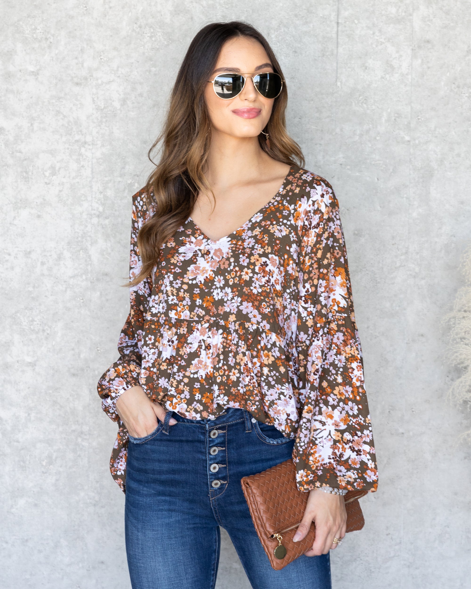 Ditsy Floral Babydoll Tunic